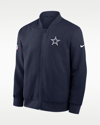 Мужская куртка Dallas Cowboys Sideline Nike NFL Full-Zip Bomber