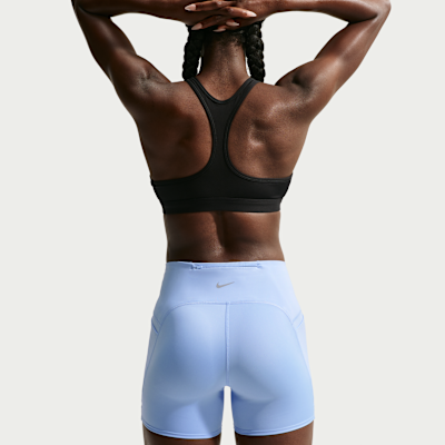 Nike Swift Yüksek Belli 10 cm Sıkı Kesimli Cepli Kadın Koşu Şortu görsel 3