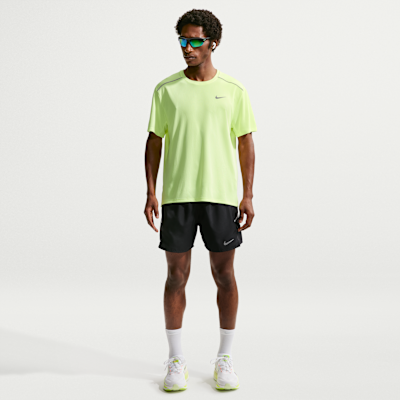 Nike Miler Dri-FIT 2'si 1 Arada 13 cm Erkek Koşu Şortu