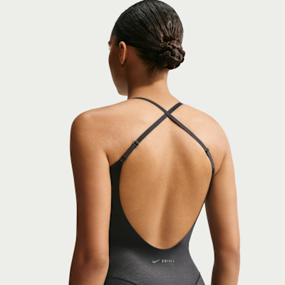 NikeSKIMS Satin Shine Kadın Cami Bodysuit görsel 3