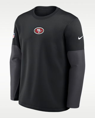 Мужская футболка San Francisco 49ers Scripted To Win Sideline Coach Nike Therma-FIT NFL Long-Sleeve