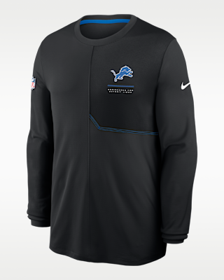 Мужские  Detroit Lions Sideline Coach Nike Dri-FIT NFL Long-Sleeve Top