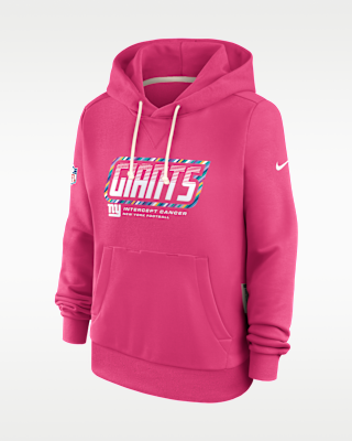 Женское худи New York Giants Crucial Catch Standard Issue Nike Dri-FIT NFL Pullover Hoodie
