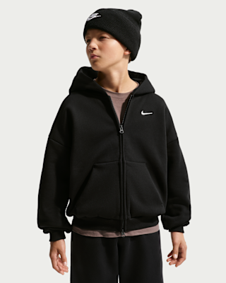 Детское худи Nike Sportswear Solo Swoosh Big Kids' Fleece Full-Zip Hoodie