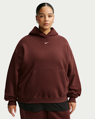 Женское худи Nike Studio Fleece Medium Weight Oversized Pullover Hoodie (Plus Size)