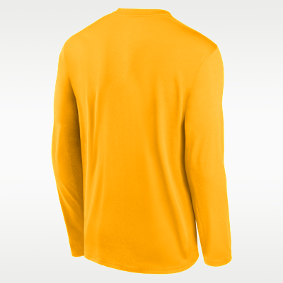 Playera universitaria de manga larga Nike Dri-FIT para hombre Iowa Courtside Basketball Shootaround Legend