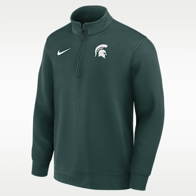 Michigan State Coaches Men's Nike Dri-FIT College Long-Sleeve 1/2-Zip Top