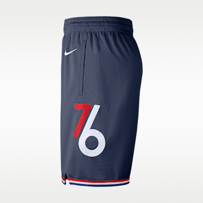 Shorts de alero polivalente de la NBA Nike Dri-FIT para hombre de los Philadelphia 76Ers de la colección City Edition