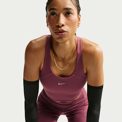 Nike Tempo Orta Destekli Crop Spor Sütyenli Kadın Atleti görsel 3