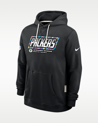 Мужское худи Green Bay Packers Crucial Catch Sideline Standard Issue Nike Dri-FIT NFL Pullover Hoodie