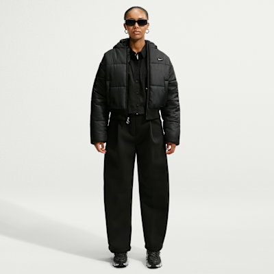 Nike Sportswear Classic Puffer Therma-FIT Bol Kapüşonlu Kadın Ceketi görsel 4