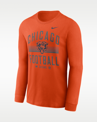 Мужская футболка Chicago Bears Essential Nike Dri-FIT NFL Long-Sleeve