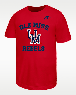 Детская футболка Ole Miss Rebels Big Kids' Nike Football для футбола