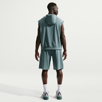 Nike N.A.C. Dri-FIT Fleece Kolsuz Kapüşonlu Erkek Antrenman Üstü görsel 5