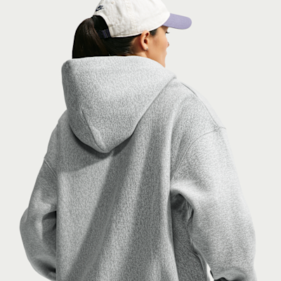 Nike Studio Kalın Fleece Oversize Tam Boy Fermuarlı Kadın Kapüşonlu Üstü görsel 2
