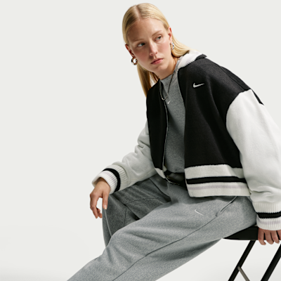 Nike Studio Fleece Kalın Oversize Yüksek Belli Kadın Jogger'ı görsel 4