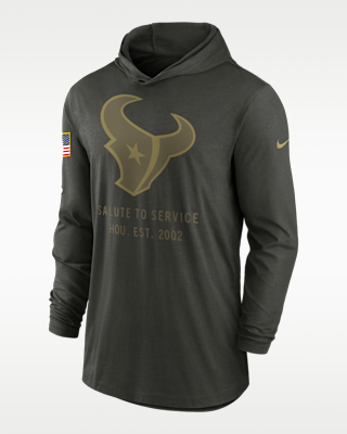 Houston Texans Salute to Service Sideline Men’s Nike Dri-FIT NFL Long-Sleeve Hooded Top