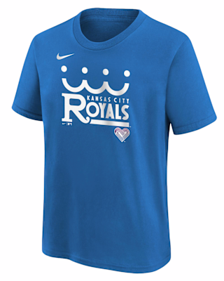 Детская футболка Kansas City Royals City Connect Wordmark Big Kids' Nike MLB