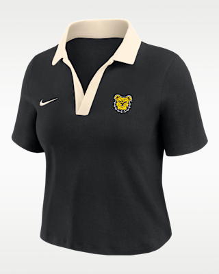 Женские шорты Nike College (North Carolina A&T University) Short-Sleeve Polo Crop Top
