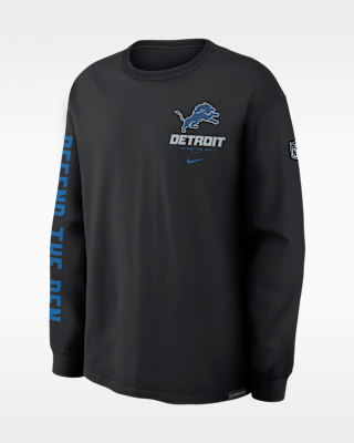 Мужская футболка Detroit Lions Rivalries Collection Max90 Nike NFL Long-Sleeve