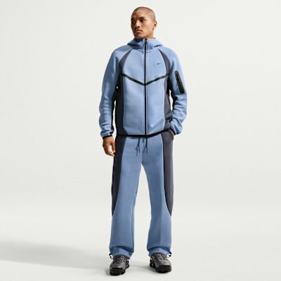 Nike Tech Renk Bloklu Açık Paçalı Fleece Erkek Eşofman Altı