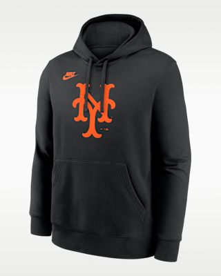 Мужское худи New York Mets Cooperstown Logo Club Nike MLB Pullover Hoodie