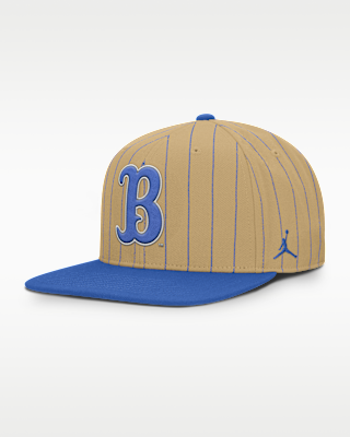 Мужские  UCLA Primetime Pin Stripe 2-Tone Jordan Brand Dri-FIT College Adjustable Hat