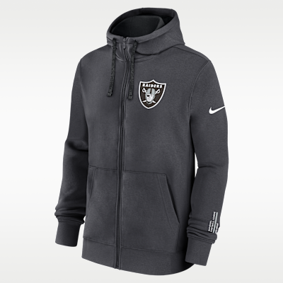 Las Vegas Raiders Playbook Page Club Men's Nike NFL Full-Zip Hoodie