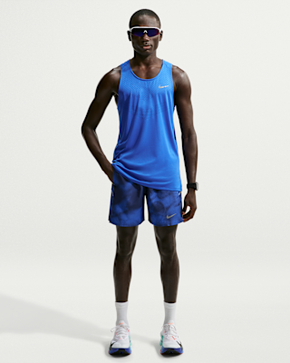 Nike Miler Men's Dri-FIT 18cm (approx.) Brief-Lined Printed Running Shorts