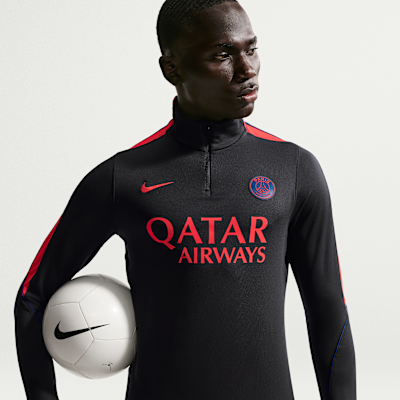 Nike Paris Saint-Germain Strike Nike Dri-FIT Örgü Erkek Futbol Antrenman Üstü