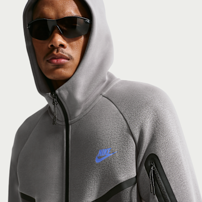Nike Tech Fleece Windrunner Tam Boy Fermuarlı Erkek Ceketi görsel 3