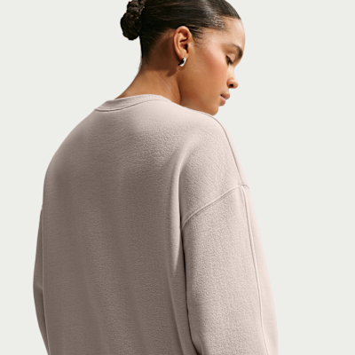 Nike Studio Fleece Orta Kalınlıkta Oversize Kadın Crew Üst görsel 2
