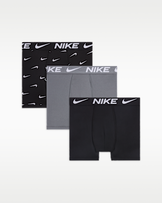 Подростковые  Nike Dri-FIT Essentials Big Kids' Printed Boxer Briefs (3-Pack)