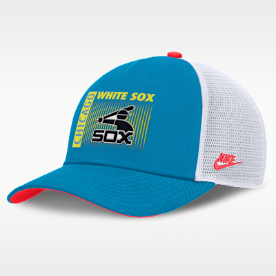 Chicago White Sox Neon 90s Rise Men's Nike Dri-FIT MLB Trucker Adjustable Hat