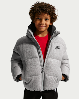 Детская куртка Nike Little Kids' Heathered Twill Puffer