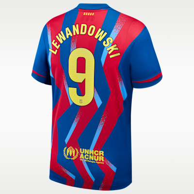 Robert Lewandowski Barcelona 2025/26 Stadium Fourth Men's Nike Dri-FIT Soccer Jersey