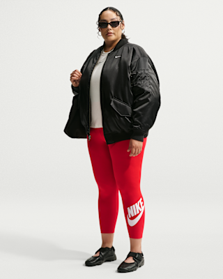 Женские тайтсы Nike Sportswear Classics High-Waisted Graphic Leggings (Plus Size)