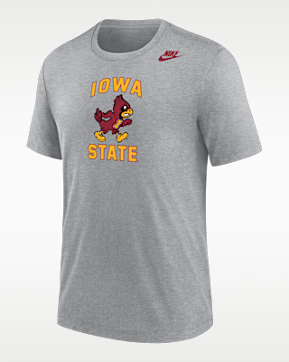 Мужская футболка Iowa State Cyclones Nike Football Tri-Blend для футбола