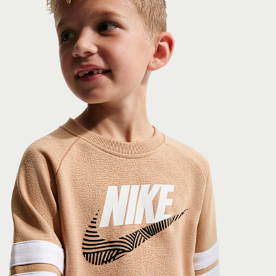 Nike Sportswear In The Zone Little Kids' French Terry Oversized Crew