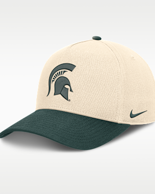 Мужские  Michigan State Campus Prep Rise Nike College A-Frame Adjustable Hat