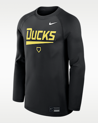 Мужская футболка Oregon Dugout Game Time Nike Dri-FIT College Long-Sleeve