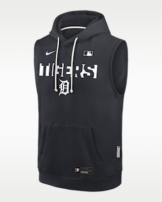 Мужское худи Detroit Tigers Authentic Collection Standard Issue Nike Dri-FIT MLB Sleeveless Pullover Hoodie