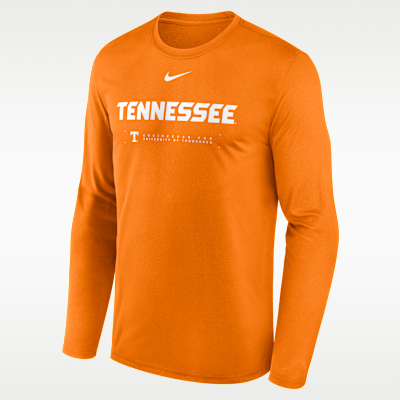 Tennessee Courtside Basketball Shootaround Legend Men's Nike Dri-FIT College Long-Sleeve T-Shirt