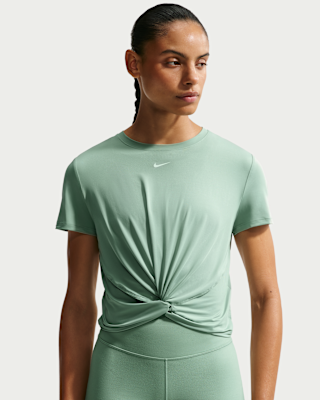Женские шорты Nike One Classic Twist Dri-FIT Short-Sleeve Top