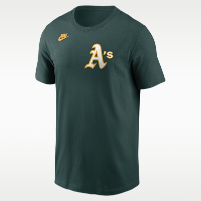 Playera Nike de la MLB para hombre Reggie Jackson Athletics Cooperstown Fuse