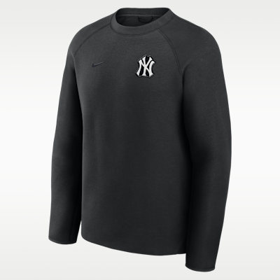 Sudadera de cuello redondo sin cierre Nike de la MLB para hombre New York Yankees Tech Fleece