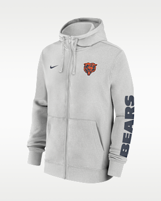 Мужское худи Chicago Bears Club Nike NFL Full-Zip Hoodie