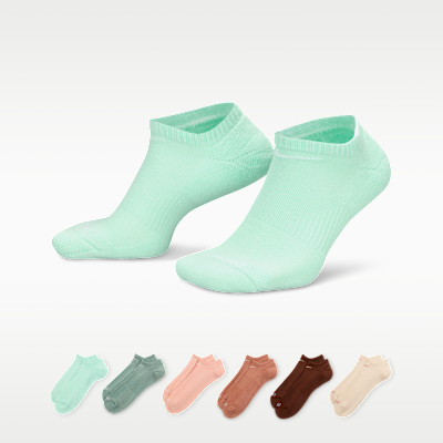 Calcetines invisibles de entrenamiento Nike Everyday Plus Cushioned (6 pares)
