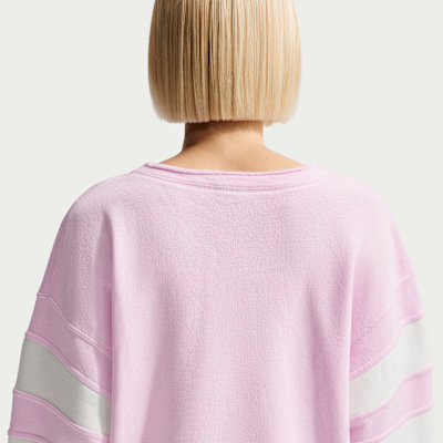 ナイキ スポーツウェア クラブ フリース ウィメンズ オーバーサイズド Vネック スウェットシャツ