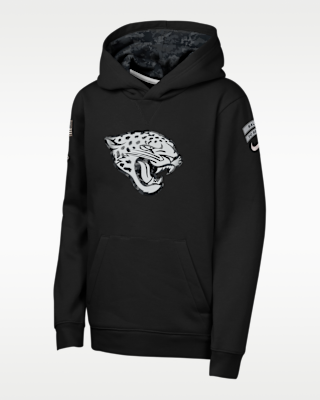 Детское худи Jacksonville Jaguars Salute to Service Sideline Club Big Kids' Nike NFL Pullover Hoodie